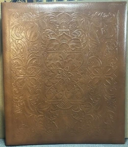 Hallmark LEATHER EMBOSSED/TOOLED POSTBOUND PHOTO ALBUM PHA6365 (New) - Picture 1 of 6