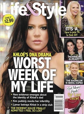 Life and Style Magazine Khloe Kardashian Jessica Simpson The Bachelor Fashion - Image 1 of 4