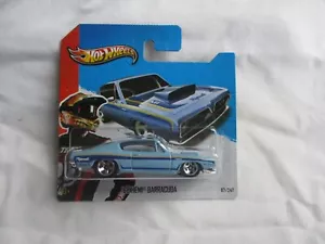 Hot Wheels 2012 HW Showroom '68 Hemi Barracuda Light Blue Sealed In Short Card - Picture 1 of 6