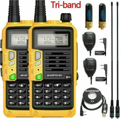 BAOFENG UVS9 PLUS WALKIE TALKIE V/UHF HANDHELD ZWEI WEGE 10W 2800MAH 128CH RADIO - Bild 1 von 4