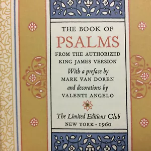 Vintage 1960 Religious Book The Book of Psalm's Limited Edition 1960 - Picture 1 of 8