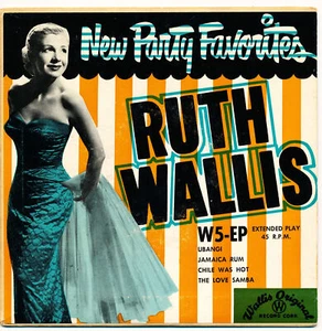 RUTH WALLIS - NEW PARTY FAVORITES - W5-EP - EP 45 Record VG++ - Picture 1 of 4