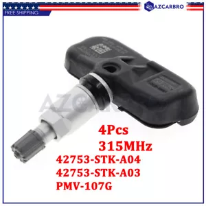 Tire Pressure Monitoring System Sensor For ACURA RDX TSX MDX HONDA 42753-STK-A04 - Picture 1 of 9