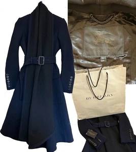 Burberry Prorsum Belted Coat UK 4, Original Gift Bag And Removed Tag - Picture 1 of 15