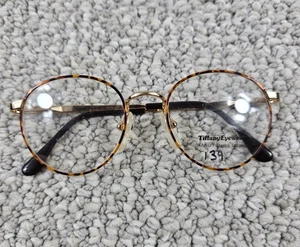 Monturas de gafas vintage Tiffany Italia 48-18-130 mm RANDY metal tortuga - Imagen 1 de 7