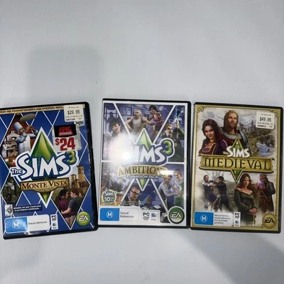 The Sims 3 PC Bundle of 3 expansion packs Monte Vista Ambitions Medieval - Bild 1 von 4