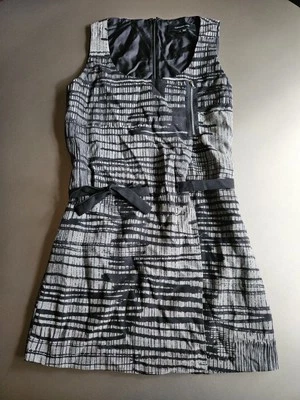 Vestido Alexander Wang envolvente de lana negro y gris talla 4 Foto 1 de 4