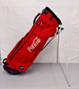 Coca-Cola Golf Bag With Stand & Quad Shock Straps and Club Cover Belding Sports - Picture 1 of 13