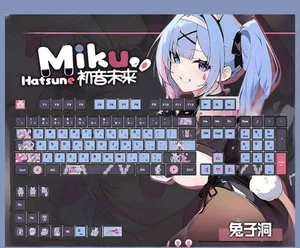 !!CUTE Rabbit Hole Hatsune Miku Anime 119pz Set Tappi Chiave per Portachiavi Meccanico - Foto 1 di 9
