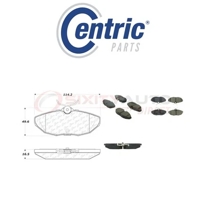 Centric Posi Quiet Disc Brake Pads w Shims for 2005 Jaguar Vanden Plas 4.2L mm Foto 1 de 4