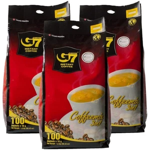 Instantkaffee 3 in 1 Pulver 100 Stück kräftiger Geschmack einfache Zubereitung - Bild 1 von 8