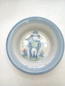 M.A  Hadley hand painted farmers wife  stoneware small dish Small Chip Bottom - Picture 1 of 8