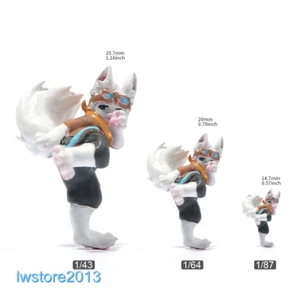 1/64 Kung Fu Wolf Man Scene Props Miniatures Figures Fit 1/32 1/64 Car Model Toy - Picture 1 of 6