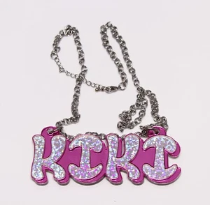 Personalisierte Namenskette nach Maß - Individueller Schmuck - Namenskette verspiegelt  - Bild 1 von 1