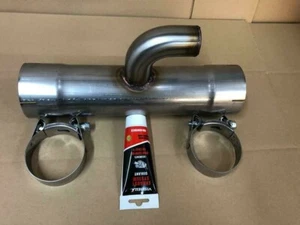BMW M135i Anti Drone Mid Silencer Pipe Exhaust Stainless Steel 80mm and not 76mm - Afbeelding 1 van 5