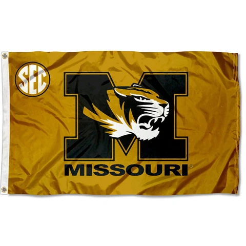 University of Missouri MIZZOU SEC Flag 3x5 Banner Cover