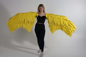 Arm wings for dance crow cosplay movable bird wings adult Halloween costume prop - Picture 1 of 35