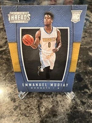 EMMANUEL MUDIAY 2015-16 Panini Threads Basketball LEATHER #208 RC Rookie Card - Image 1 of 2