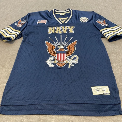 Vintage Navy Midshipmen Football Jersey Men's Medium Navy Gold Colosseum Cover