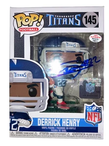 Derrick Henry Signed Tennessee Titans Funko Pop #145 PAAS COA - Picture 1 of 6