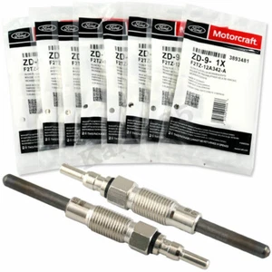 8Pcs New Motorcraft ZD9 Diesel Glow Plug For Ford F250 F350 F59 F2TZ12A342A 7.3L - Picture 1 of 5