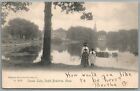 South Braintree Ma Sunset Lake Antique Postcard