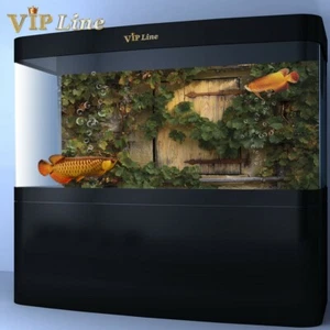 Aquarium Background Poster Door Vine HD Fish Tank Decorations Landscape - Picture 1 of 5