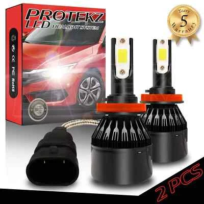 Kit de faros LED H11 Plug&Play iluminación rápida turbo ventilador CREE chip 2 bombillas Foto 1 de 4