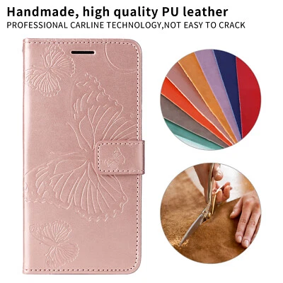 Phone Cover for Google 8 7 6A Shockproof Butterfly PU Leather Flip Wallet Case - Image 1 of 4