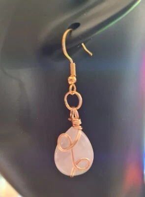 Кварцевые серьги с каплями воды - Изображение 1 из 2