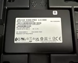 Micron 5300 PRO 240GB 2.5" SSD SATA III MTFDDAK240TDS-1AW1ZABYY - Picture 1 of 1