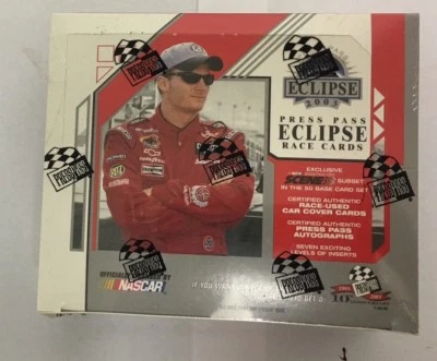 2003 Press Pass Pass Eclipse Racing Hobby Edition Box Factory Sealed 24 Pack - Image 1 of 4