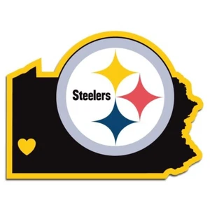 Pittsburgh Steelers Home State Vinyl Auto Decal NFL Football Pennsylvania 5 inch - Picture 1 of 2