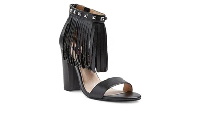 Женские сандалии-шлепанцы Betseyville Haley с заклепками и бахромой на лодыжке 7 - Изображение 1 из 3