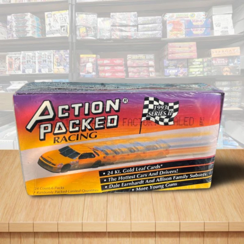 1993 Nascar Action Packed Series 2 Race Sealed Factory Box - 24 Packs - Image 1 of 1