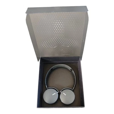 AKG Y500 Wireless Bluetooth On-Ear Headphones Black Cables & Box - Image 1 of 4