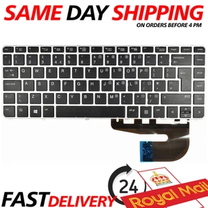 UK Keyboard with Frame & NO Backlit for HP Elitebook 740, 745, 840 ,848 G3 G4 - Afbeelding 1 van 54