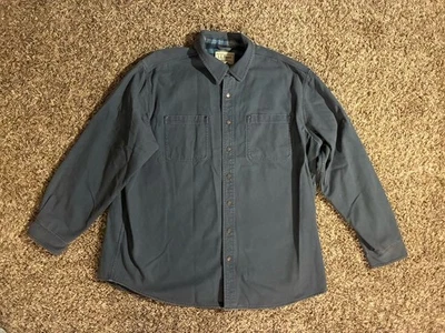 VTG LL Bean Flannel Plaid Lined Barn Chore Button Snap Shacket Men’s XXL - Image 1 of 4