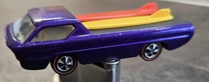 1967 HOT WHEELS REDLINE DEORA w SURF BOARDS PURPLE MATTEL CAR USA NICE VINTAGE - Picture 1 of 7