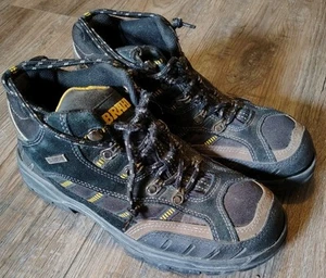 Botas de Trabajo BRAHMA Negras Para Hombres Marrón Puntera de Acero Cuero Impermeables Talla 7.5 M Cómodas - Imagen 1 de 8