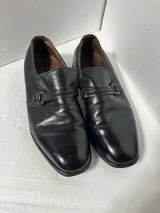 Allen Edmonds Black Leather Buckle Loafer Size 9 E Men’s - Picture 1 of 9