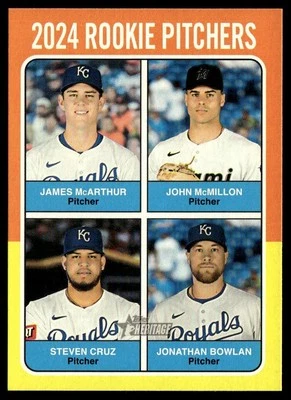 2024 Topps Heritage High Number 2024 Rookie Pitchers (James McArthur / John - Image 1 of 2