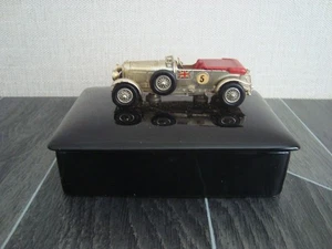 Matchbox  Models Of Yesteryear Giftware Y5 Silver Plated Bentley Red Tonneau - Picture 1 of 5
