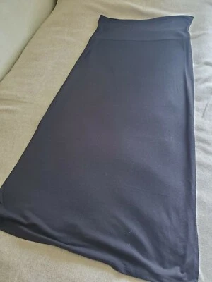 Falda lápiz larga negra No Boundaries cintura elástica desplegable XL (15-17)  Foto 1 de 4