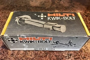 Hilti KWIK Bolt Concrete Anchors 80 COUNT 1/4" x 3" Carbide Bit No. 5500-012 - Picture 1 of 6