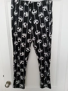 Jack Skellington Nightmare Before Christmas LoungePants Fleece Pyjama Bottoms M - Picture 1 of 4