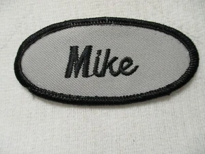 MIKE USED EMBROIDERED VINTAGE SEW ON NAME PATCH TAGS ASSORTED COLORS AVAILABLE - Picture 1 of 34