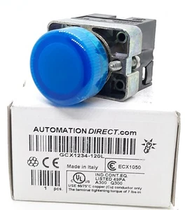Automation Direct GCX1234-120L LED Indicating Light IP65 22mm Blue - Picture 1 of 6