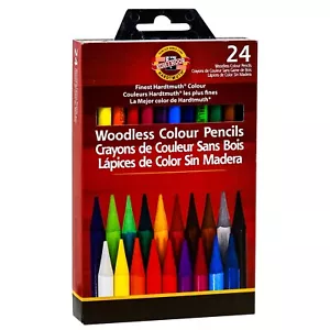 Koh-I-Noor Progresso Woodless Colour Pencils FA8758.24, 24 Color Set - Picture 1 of 5