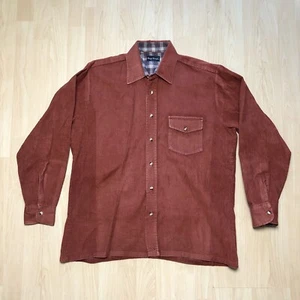 Camisa De Colección Caballero Real Pana Botón 16 16 1/2 Talla L Bolsillo Camiseta EE. UU. 60s 70s Usada en Excelente Condición - Imagen 1 de 9